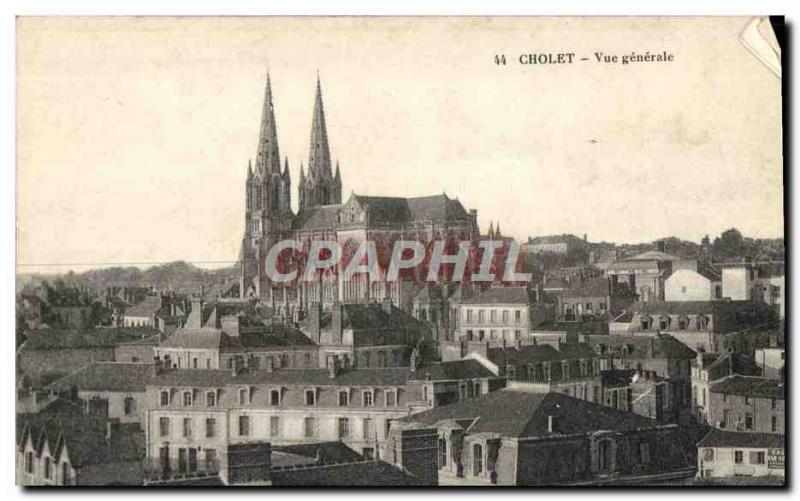 Old Postcard Cholet Vue Generale