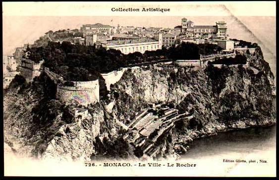 CPA - Monaco - La Ville - Le Rocher Collection Artistique