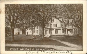 Sebago Maine ME Farm Vintage Postcard