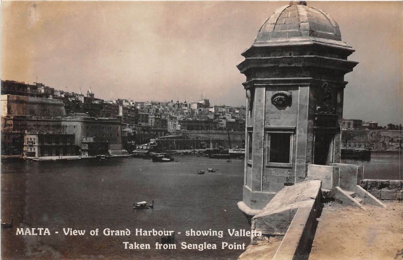 Lot120 malta view of grand harbour showing valleta real photo