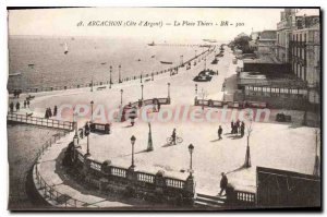 Old Postcard Arcachon La Place Thiers