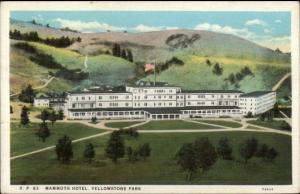 Yellowstone National Park Mammoth Hotel c1920 Postcard