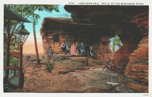 USA Luncheon Hall Dells Of The Wisconsin River Vintage Postcard 08.91