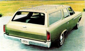 Car Advertising 1970 AMC REBEL SST STATION WAGON American Motors Chrome Postcard