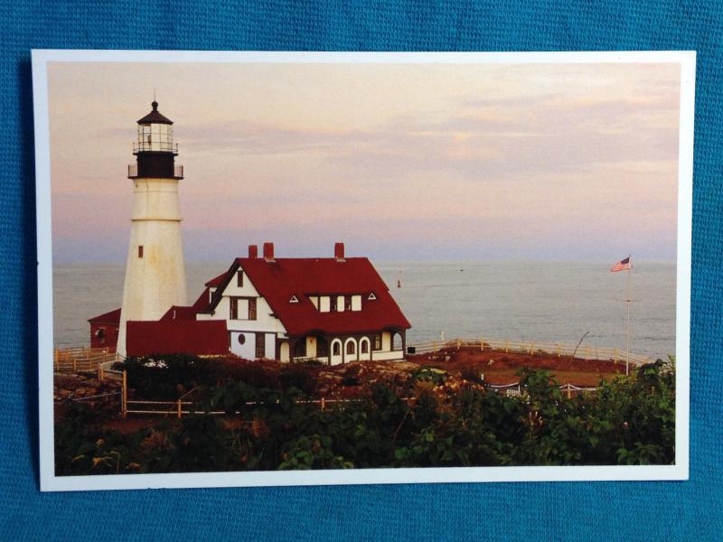 Vintage Portland Head Light Lighthouse Maine ME US History 1787 Longfellow Homer