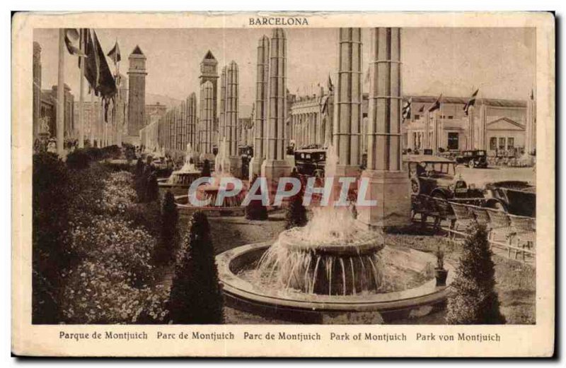 Espana - Spain - Spain - Barcelona - Parque Montjuich - Old Postcard
