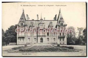 Postcard Old Ernee Chateau De La Megaudais Main Facade