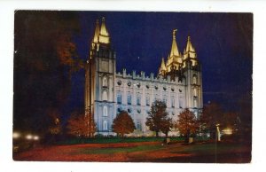 UT - Salt Lake City. Mormon Temple at Night