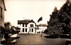 Netherlands Gebouw Van Arbeiders Der Woodbrookers Bentveld Vintage RPPC 09.76