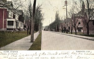 Vintage Postcard Close Avenue Roads and Highways Ontario Canada