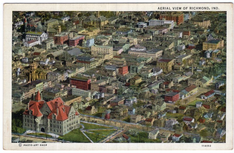 Aerial View Of Richmond, Ind.