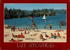 Caifornia Lake Arrowhead Beach Scene