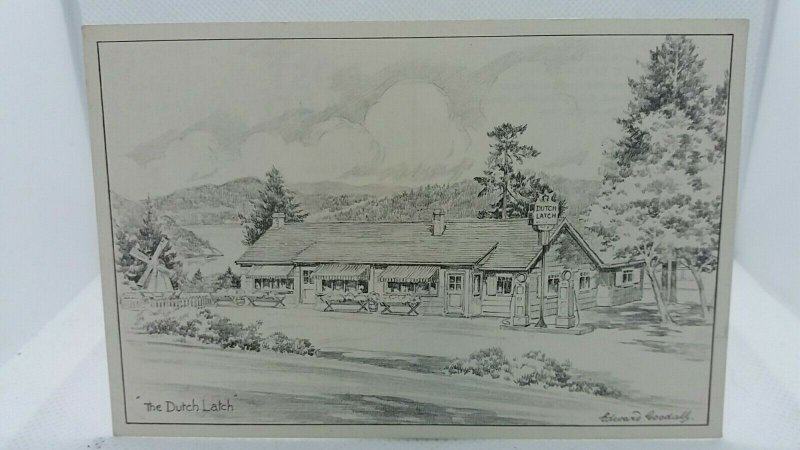 Vintage Postcard The Dutch Latch Sketch by Edward Goodall Vancouver Island