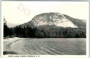 c1930s North Conway, New Hampshire RPPC Echo Lake Real Photo Postcard N.H. NH A5