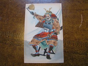 Vintage Japan Postcard Samurai Warrior Undivided Back - Read Descripton