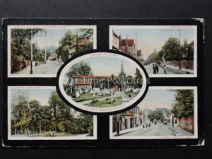 Essex: A Ramble Round LEXDEN 5 Image Multiview c1908 Colc...