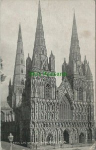 Staffordshire Postcard - Lichfield Cathedral, North West View  RS27348