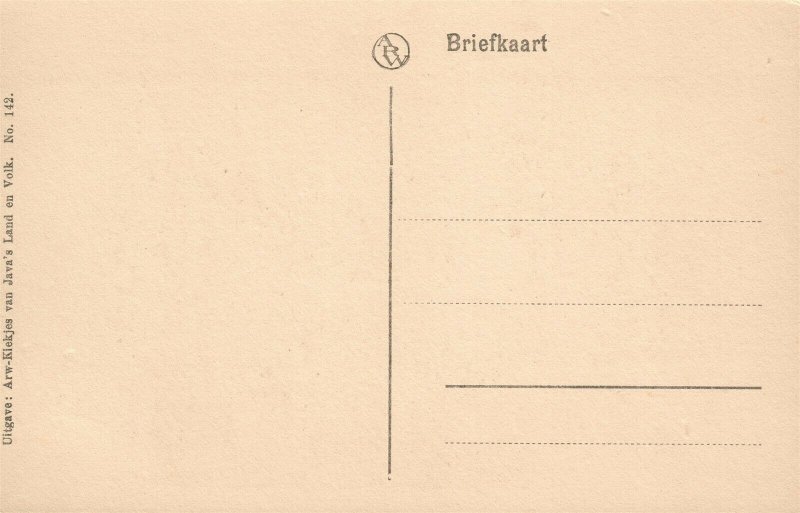 INDONESIA JAVA BOROBODUR BUDDHIST TEMPLE VINTAGE POSTCARD