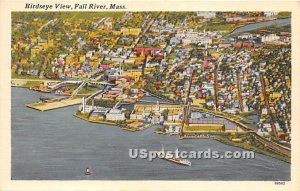 Birdseye View - Fall River, Massachusetts MA