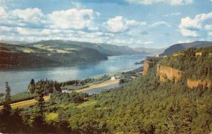 Santa Barabara California Columbia River Gorge Ford Car Ad Postcard J74800