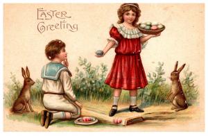 Easter  Children , Rabbits