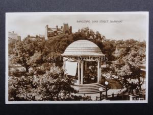 Lancashire: SOUTHPORT Lord Street Bandstand c1937 RP Postcard by Valentine