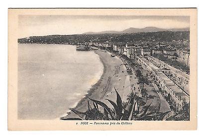 France Nice Pris du Chateau View from Castle Vntg X Goutagny Postcard Panorama