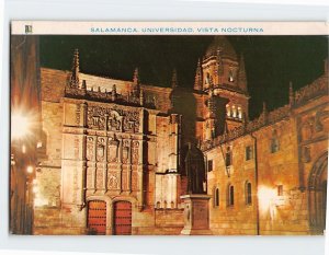 Postcard Vista Nocturna, Universidad, Salamanca, Spain