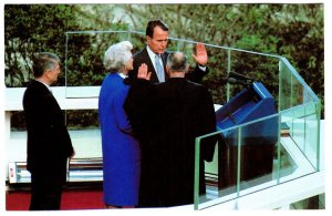 Vice-President George Bush Taking Oath of Office, Honorable Potter Stewart
