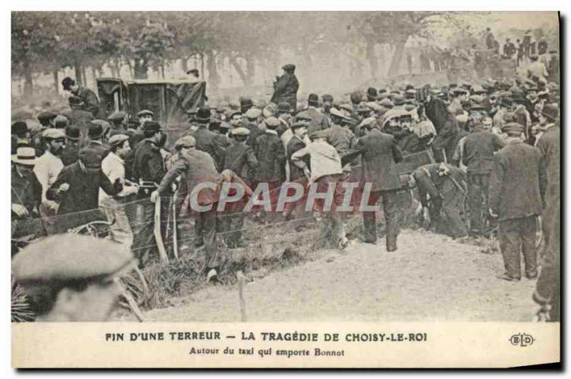 Old Postcard Police Detective Ending terror & # 39A The tragedy of Choisy le ...