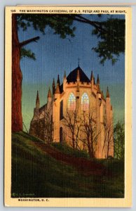 The Washington Cathedral    Washington DC  Postcard