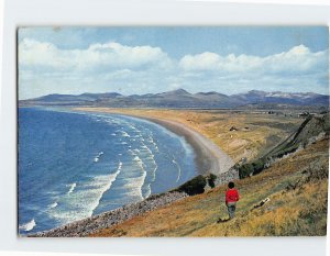 Postcard Harlech Bay and Snowdon, Wales