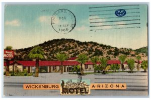 Wickenburg Arizona Postcard Bristol Motel Exterior Building 1965 Vintage Antique