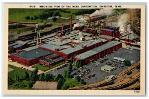 c1940's Birds Eye View Of The Mead Corporation Kingsport Tennessee TN Postcard