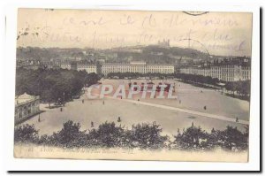 Lyon Old Postcard Set of Place Bellecour