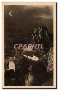 Old Postcard La Douce France Paysges And Stones Of Provence Moonlight On The ...