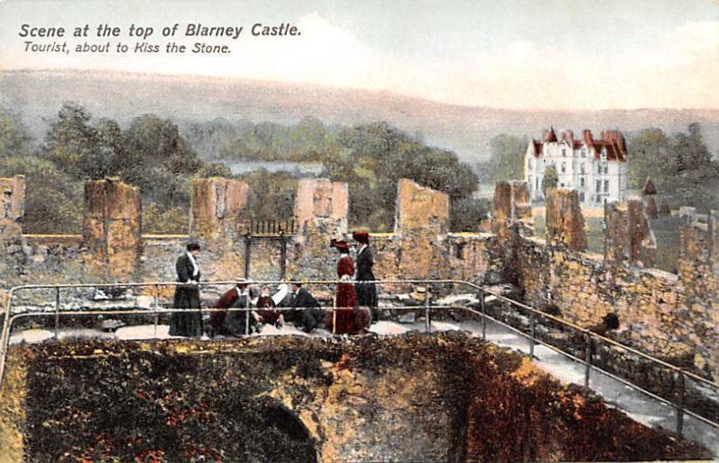 Top of Blarney Castle Ireland Unused 