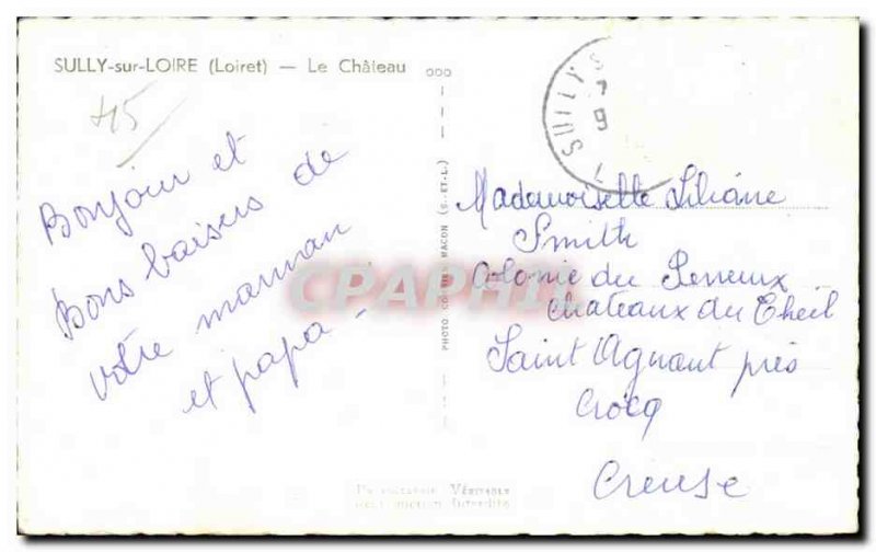 Sully sur Loire - Chateau - Old Postcard