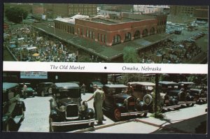 Nebraska OMAHA Old Market Howard Street old cars show Aerial SplitView Chrome