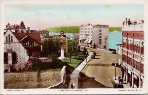 Nanaimo BC Hotel Malaspina Nanaimo Series #5 Schwarze RPPC Postcard E95