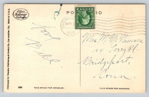 1922  Mission  Santa Barbara  California   Crucifix   Postcard