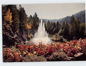 Postcard The Ross Fountain, The Butchart Gardens, Victoria, Canada