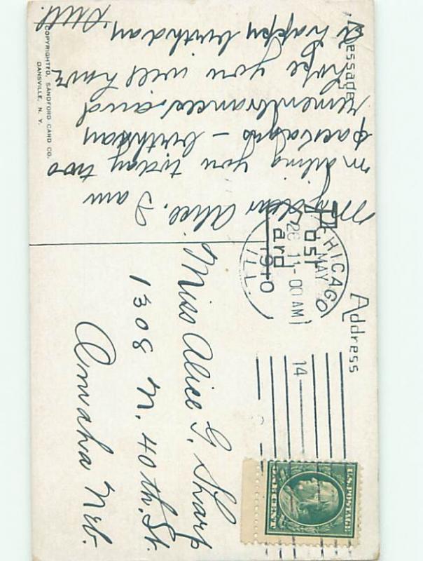 Divided-Back BIRDS SCENE Pretty Postcard AA9003