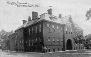 J24/ Greenville Illinois Postcard c1910 High School Building  189