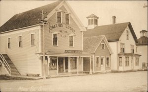 Stratton ME Natanic Hotel Main St. c1910 Real Photo Postcard