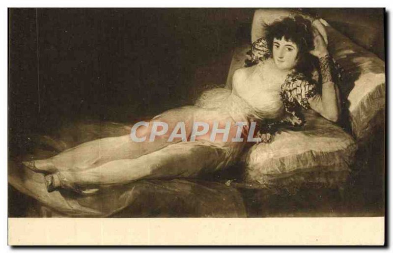 Old Postcard Goya La Maja Museo Del Prado