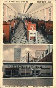 Youngstown Ohio OH Star Oyster House Nice Linen Vintage Postcard