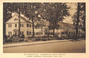 Summerville South Carolina birds eye view The Carolina Inn antique pc Z17600