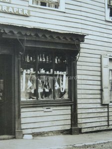 Kent MERSHAM showing THE DRAPERS SHOP & THE ROYAL OAK INN c1905 RP Postcard