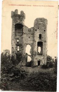 CPA St-SIMEON-de-BRESSIEUX - Intérieur des Ruines de BRESSIEUX (241755)